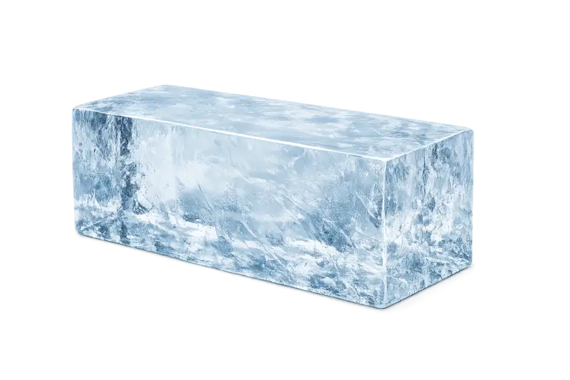 Hielo barra 75 kg gourmet, agua purificada por ósmosis